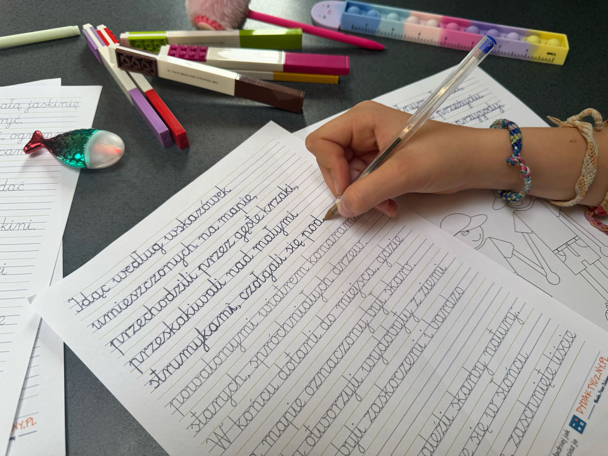 10 Kart Pracy - Pismo odręczne - pełne zdania 3