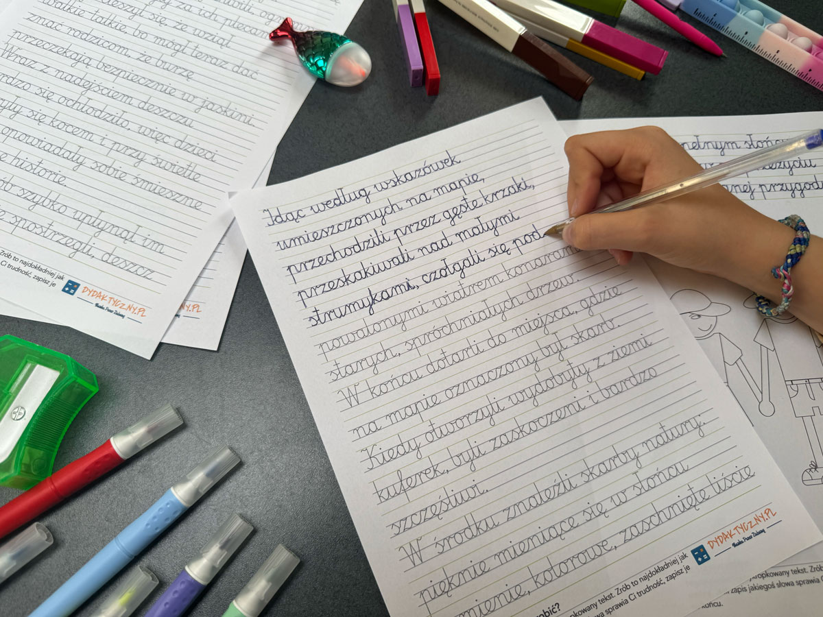 10 Kart Pracy - Pismo odręczne - pełne zdania 4