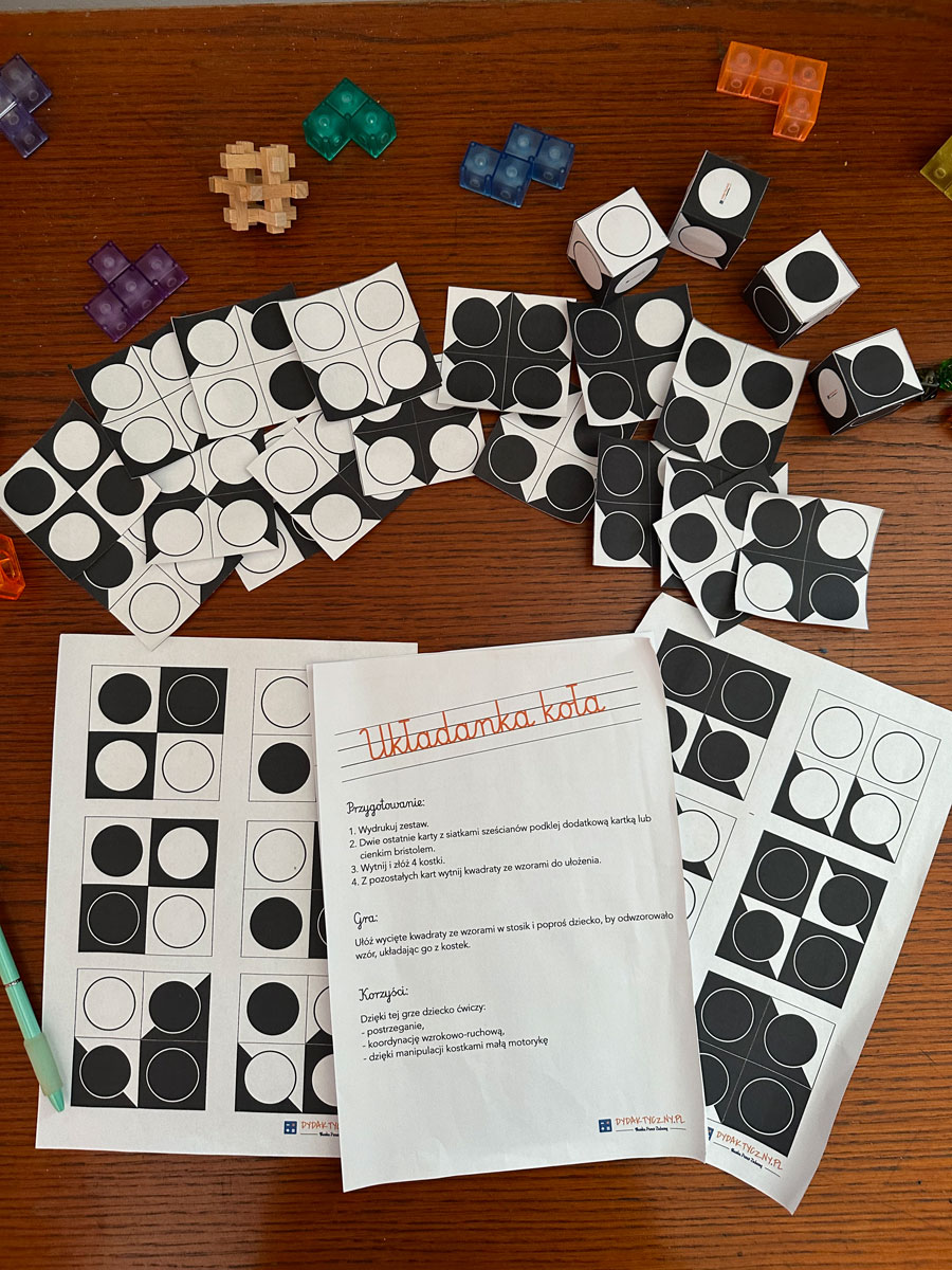 Układanka lewopółkulowa II – koła IMG