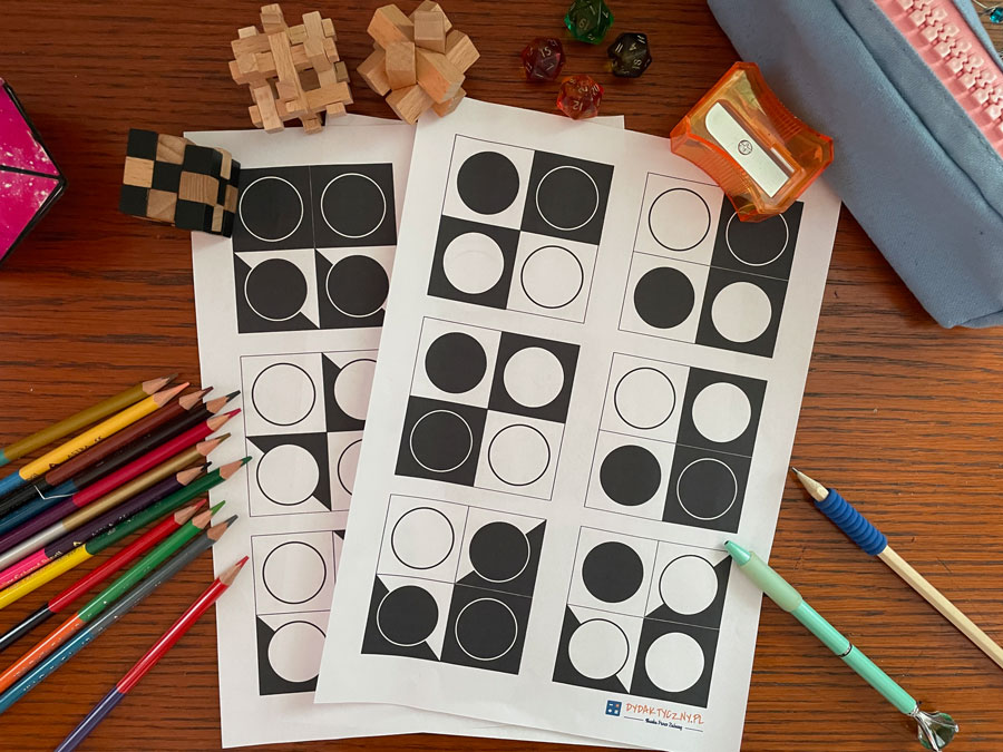 Układanka lewopółkulowa II – koła IMG