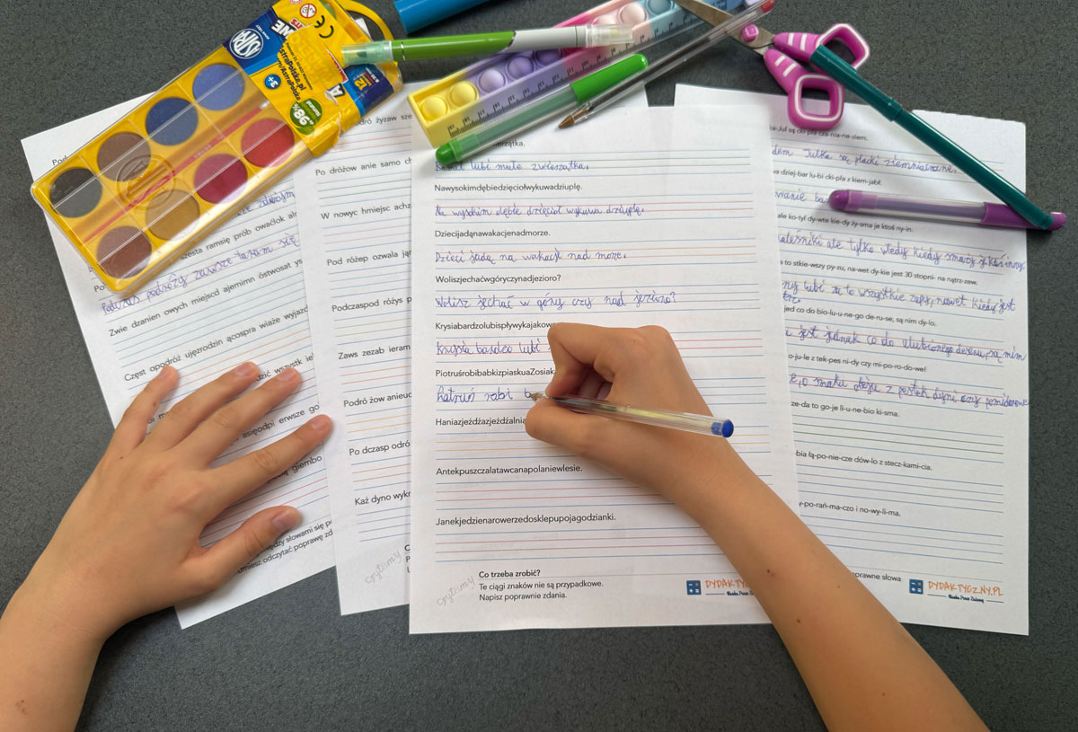 15 Kart Pracy - Trening czytania 10