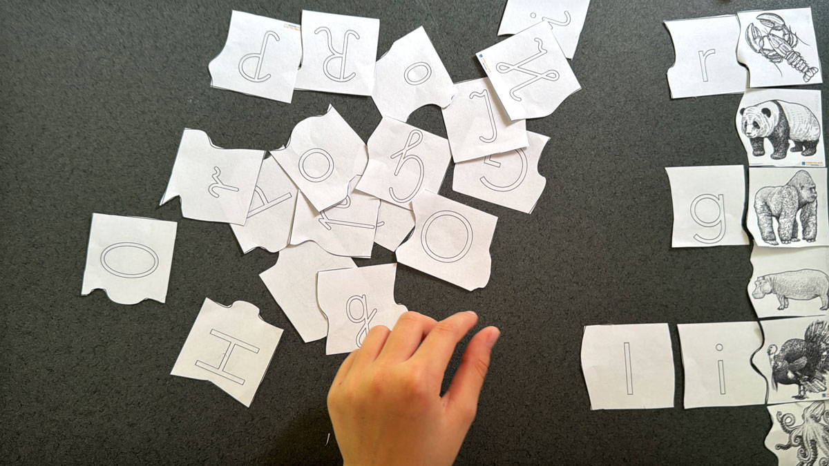 Gra w dobieranie - Alfabet 3