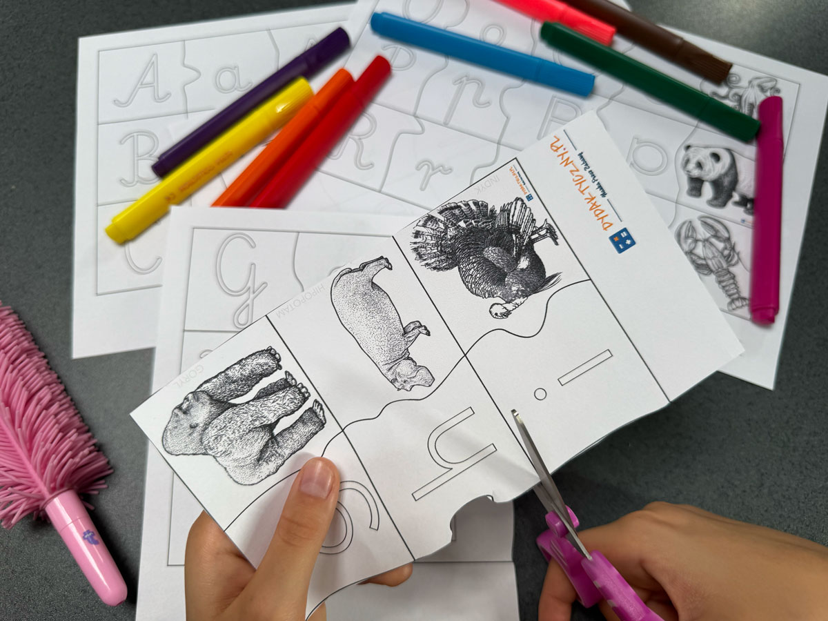 Gra w dobieranie - Alfabet 4