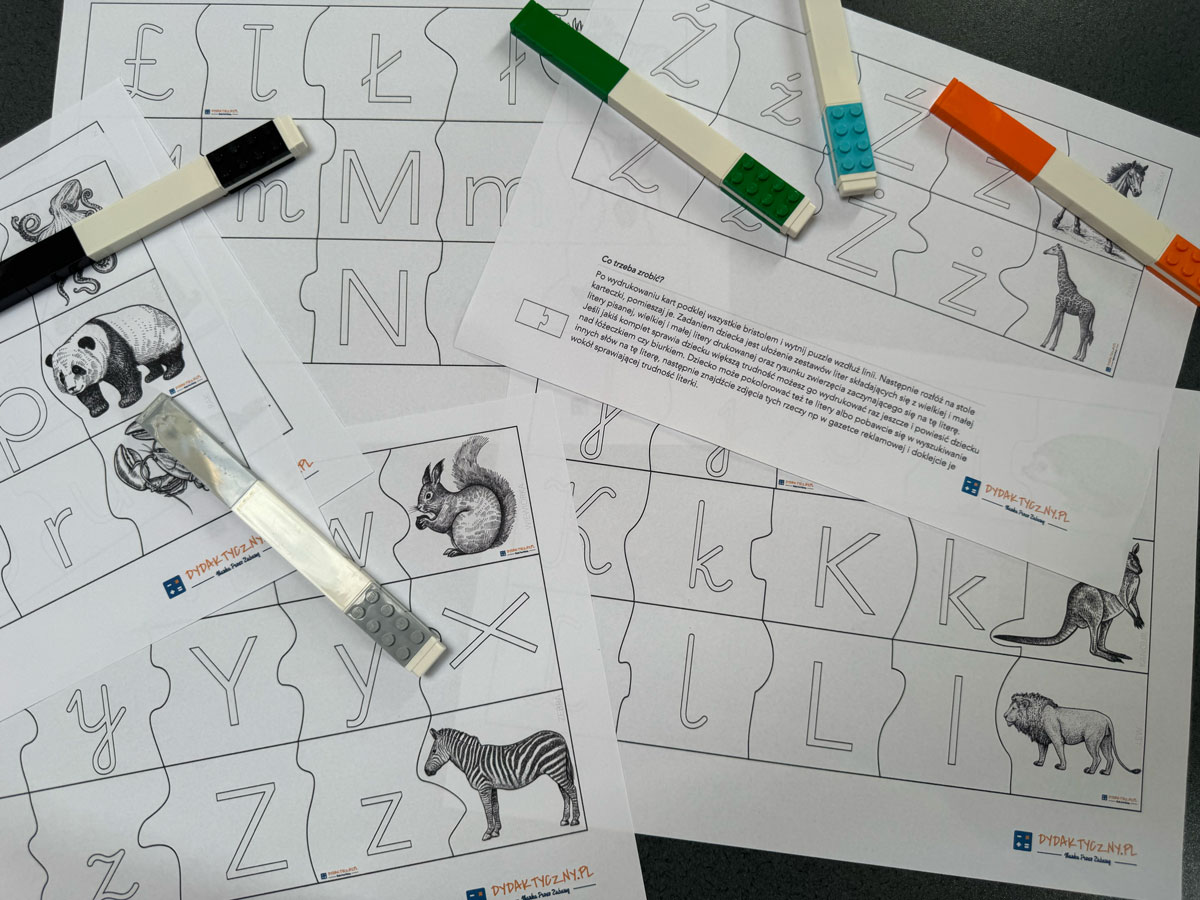 Gra w dobieranie - Alfabet 7