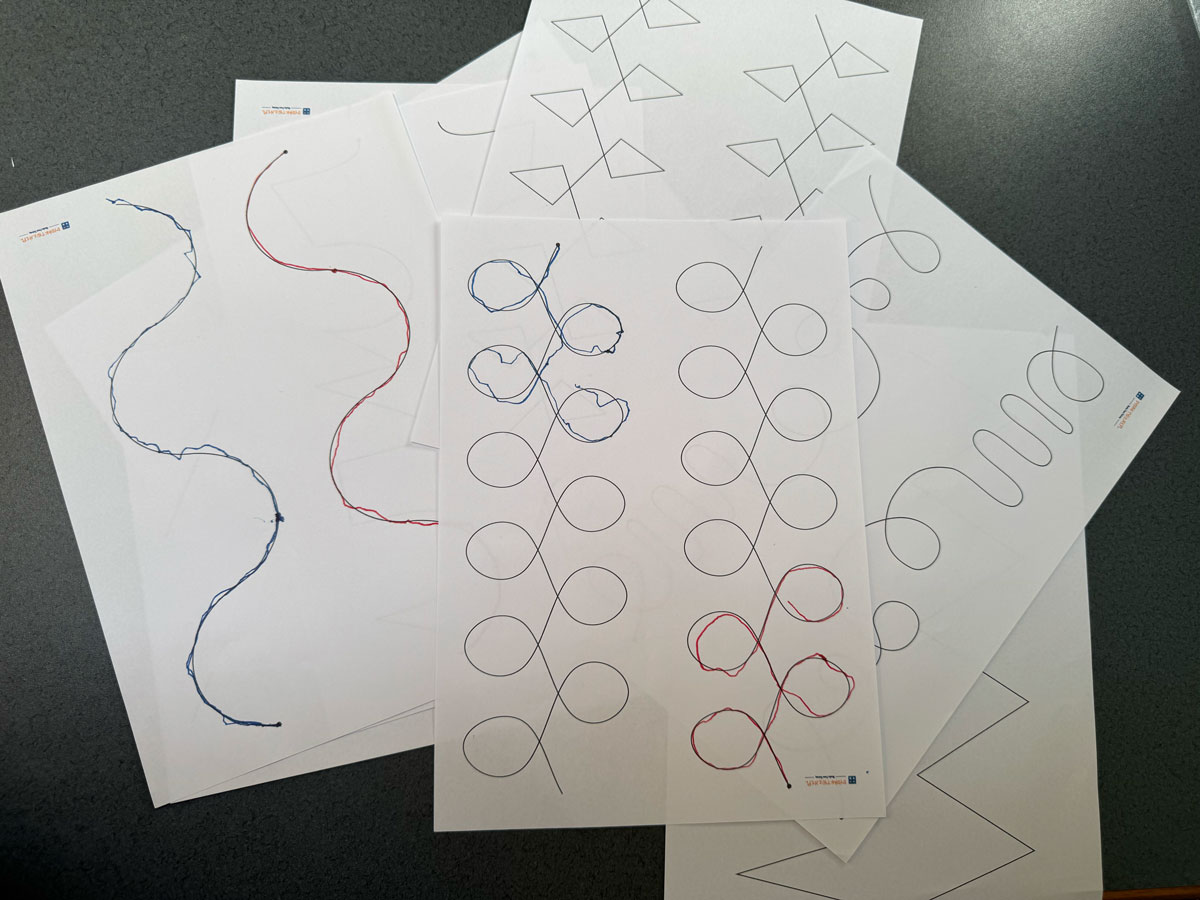 30 Kart Pracy - Rysowanie oburącz - wspomaganie współpracy pomiędzy półkulami mózgu 6