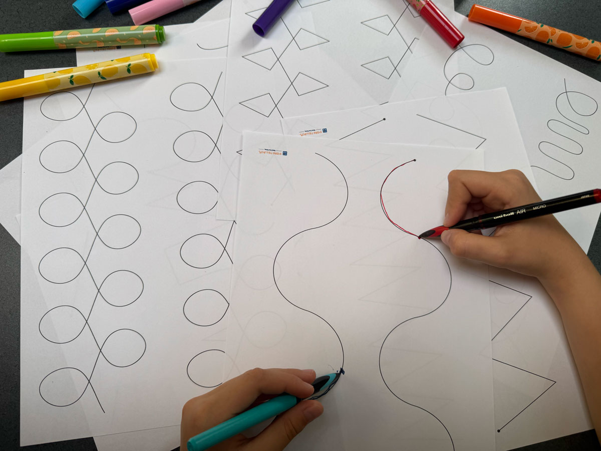 30 Kart Pracy - Rysowanie oburącz - wspomaganie współpracy pomiędzy półkulami mózgu 9