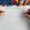16 Kart Pracy - Rysowanie oburącz dla młodszych - wspomaganie współpracy pomiędzy półkulami mózgu dydaktyczny