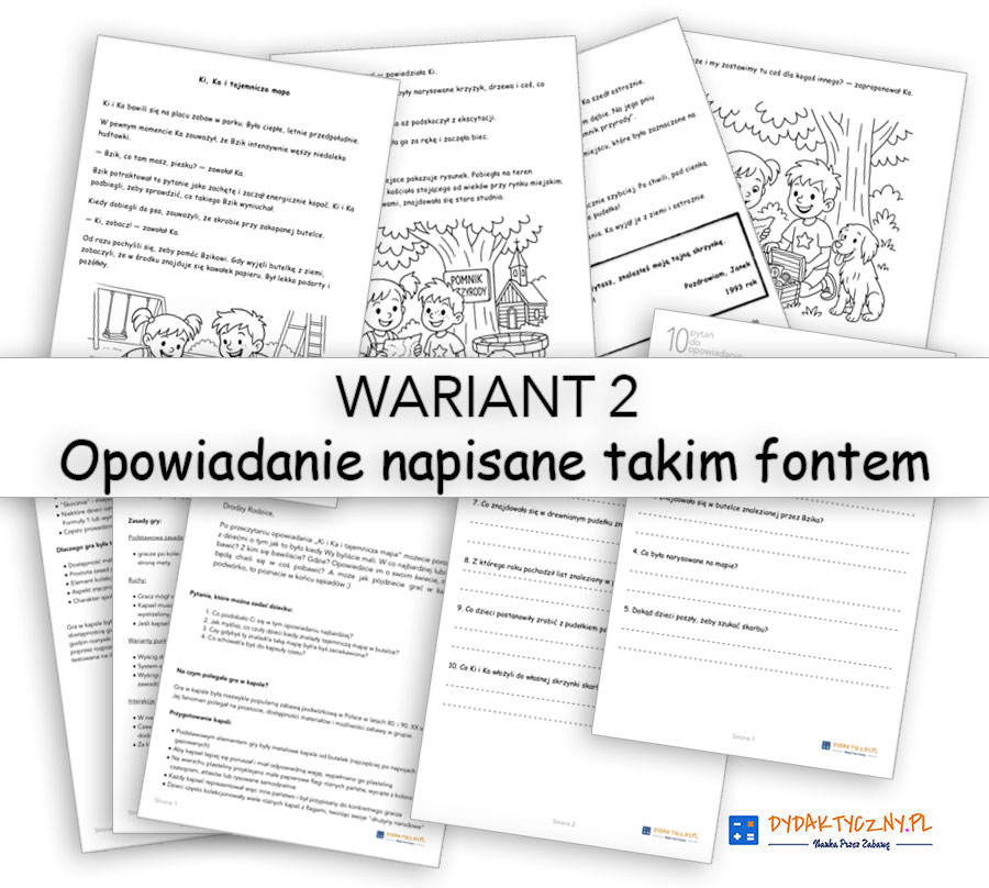 Przygody Ki i Ka część 9 - Ki, Ka i tajemnicza mapa WARIANT-2-Ki,-Ka-i-tajemnicza-mapa-CS
